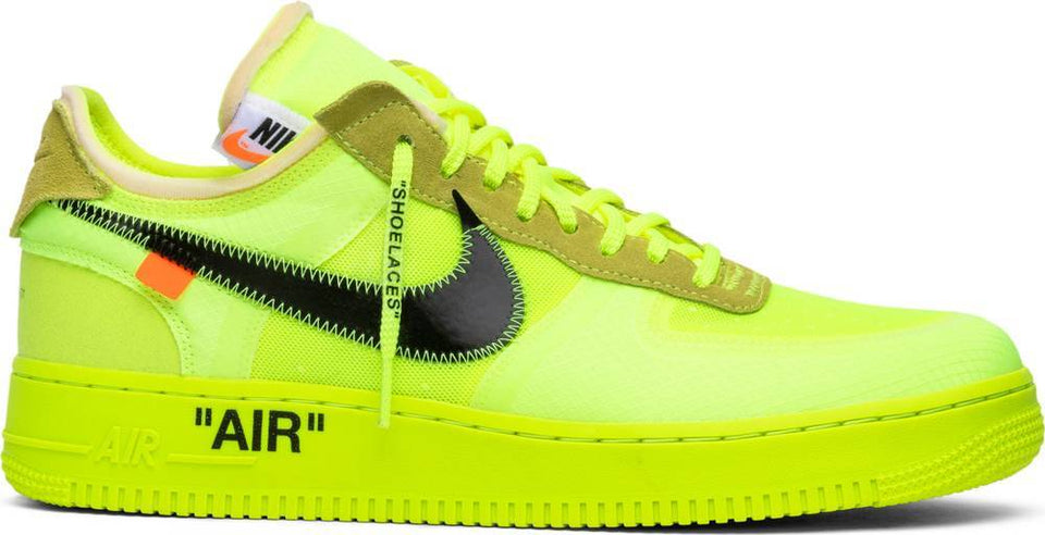 Air Force 1 Low Off-white Volt Cone Black | AO4606-700
