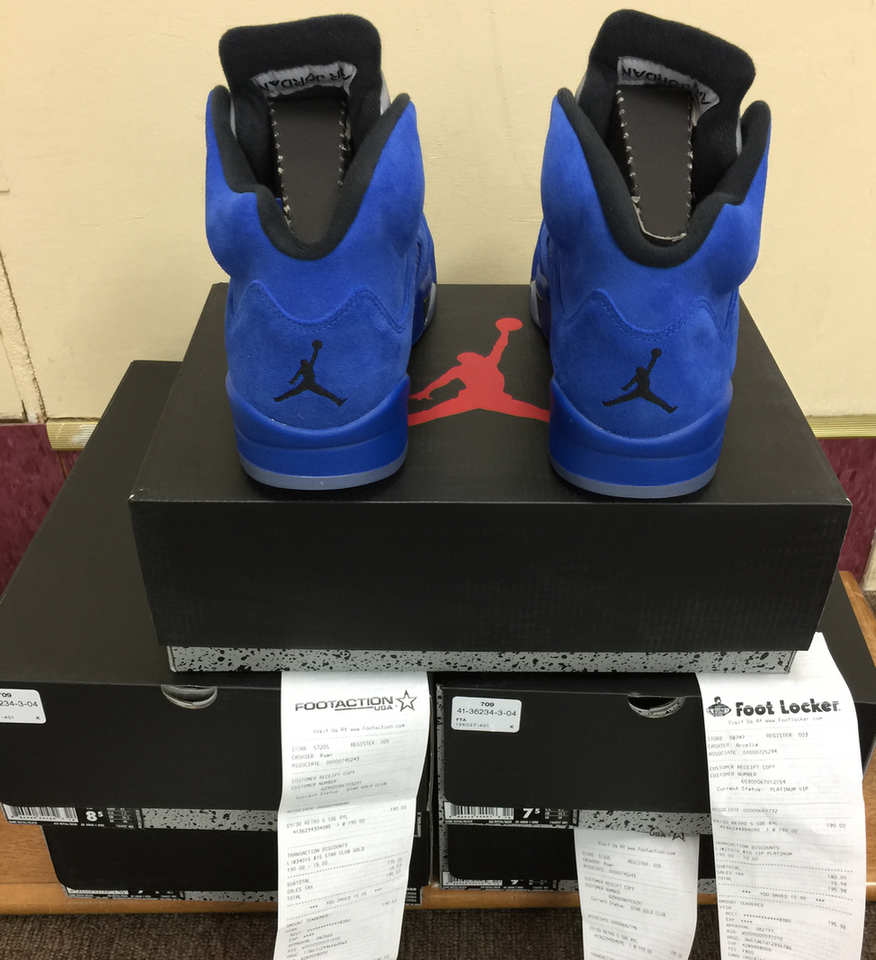 Air Jordan V Retro 5 Blue Suede | 136027-401